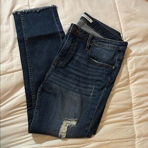 Vigoss Dark Blue Distressed Skinny Jeans